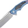 Pocket Knives * | Atz1813Gbum Artisan Apache Framelock Pocket Knife Blue M390