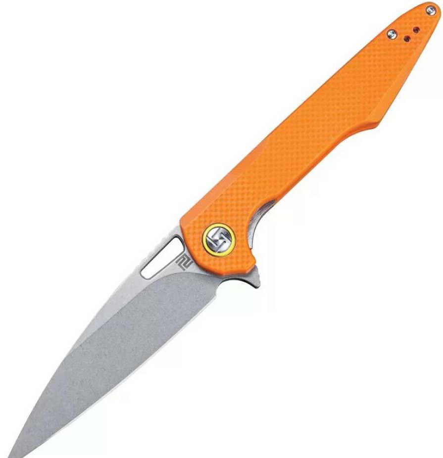 Pocket Knives * | Atz1821Poef Artisan Archaeo Linerlock Pocket Knife Orange