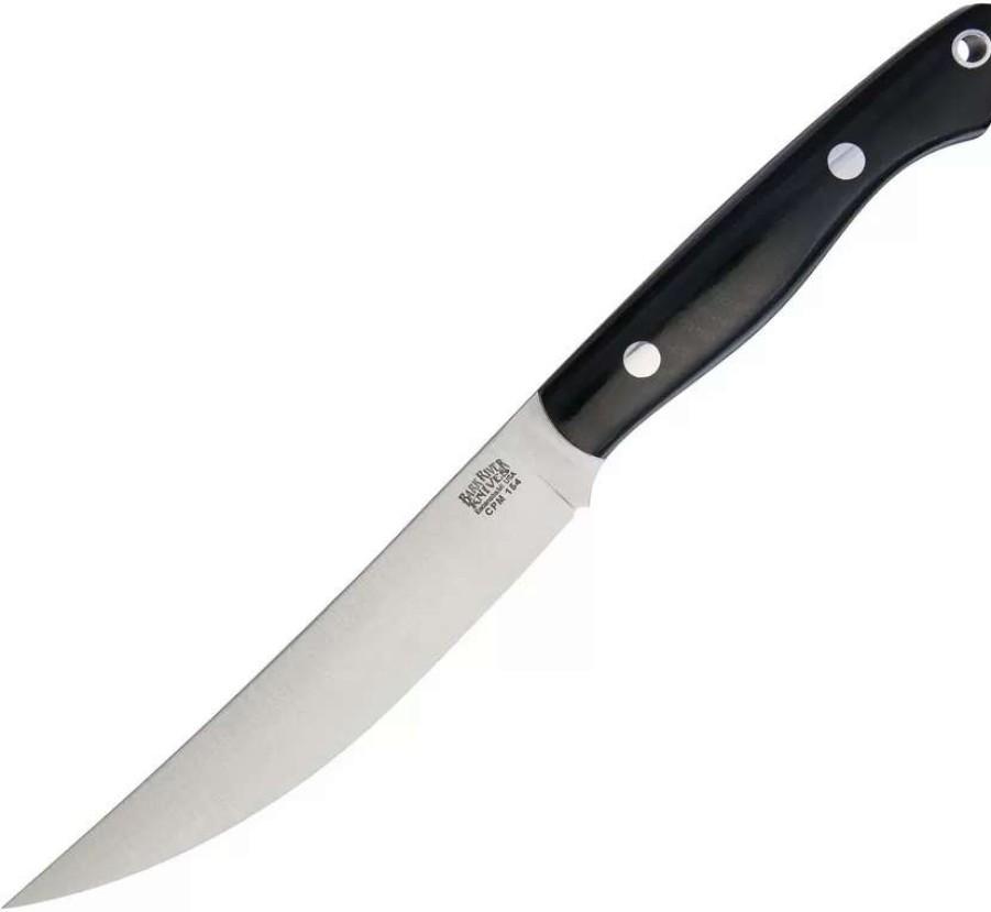 Hunting Knives * | Ba12052Mbc Bark River Kalahari Mini Sportsman Knife Black Canvas Micarta