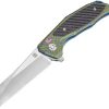 Pocket Knives * | Atz1809Gbu03 Artisan Megahawk Framelock Pocket Knife Blue/Gold