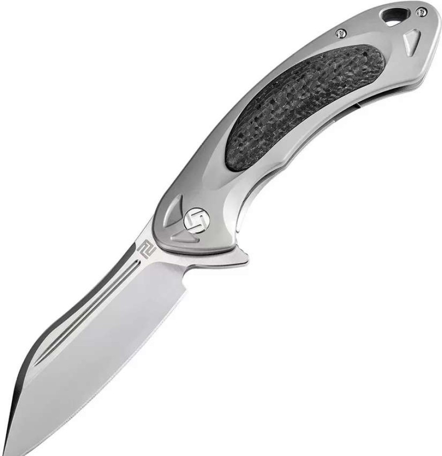 Pocket Knives * | Atz1818Ggys Artisan Immortal Framelock Pocket Knife Gray S35Vn