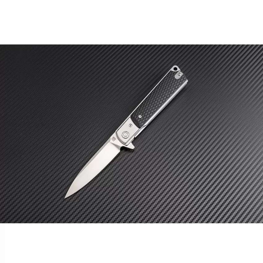 Pocket Knives * | Atz1802Pbkc Artisan Classic Linerlock Pocket Knife Black