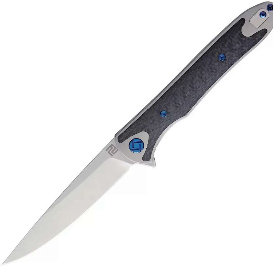 Pocket Knives * | Atz1707Ggy Artisan Shark Framelock Pocket Knife Gray