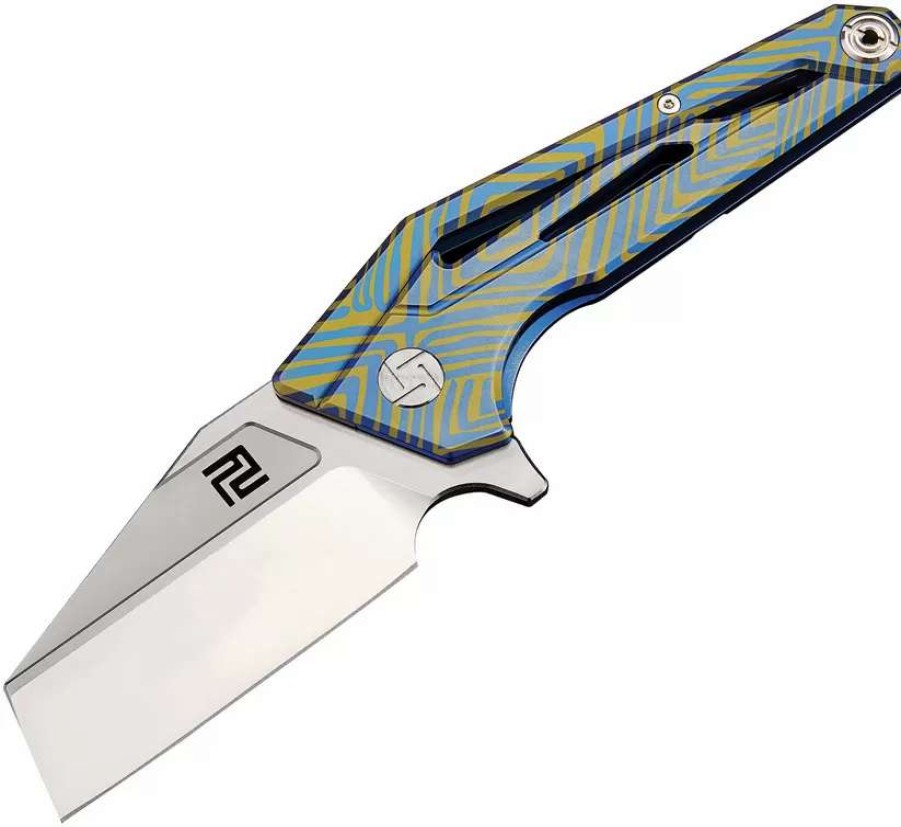 Pocket Knives * | Atz1819Gbu03 Artisan Ravine Framelock Pocket Knife S35Vn