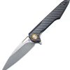 Pocket Knives * | Atz1821Pscf Artisan Small Archaeo Linerlock Pocket Knife Carbon Fiber