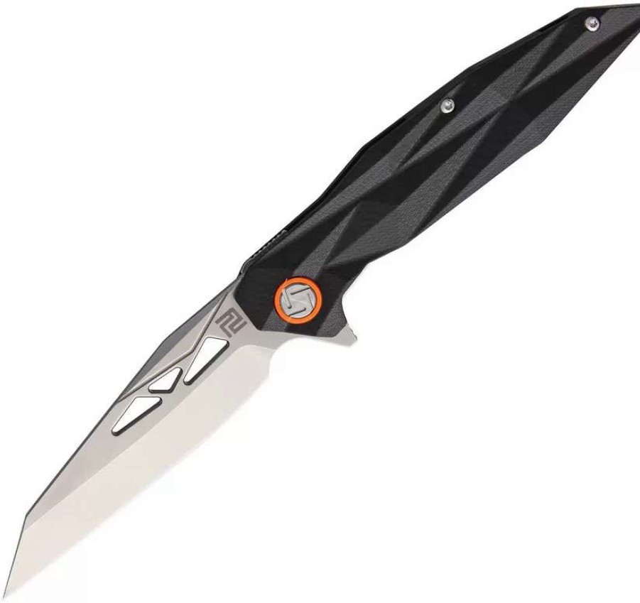 Pocket Knives * | Atz1827Pbkc Artisan Cygnus Framelock Pocket Knife Black