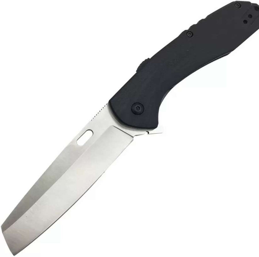 Pocket Knives * | Ab046 Abkt Tac Warthog Linerlock Pocket Knife Black