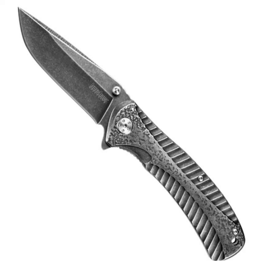 Spring Assisted * | Kershaw Starter Assist Knife, Blackwash Plain Blade, 1301Bw