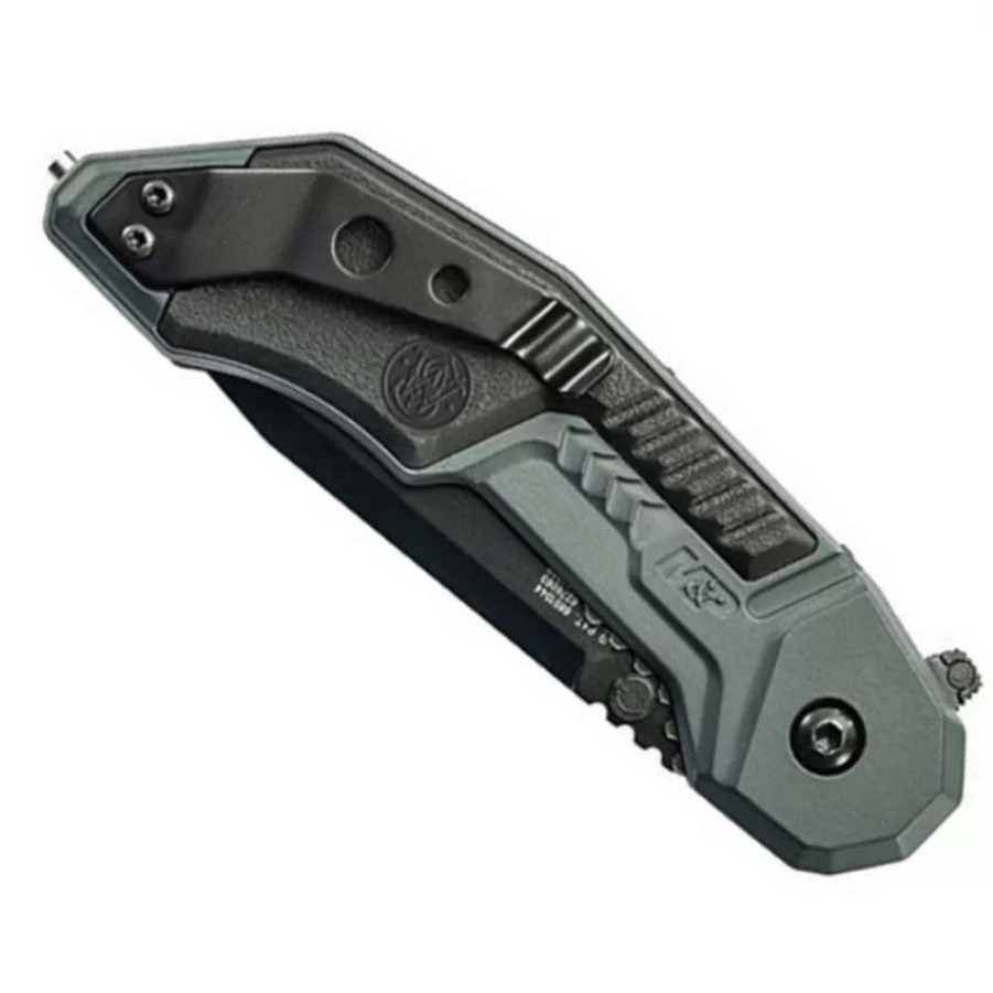 Spring Assisted * | Smith & Wesson Military & Police Magic Assisted Knife, Black Combo Blade, Swmp3Bs