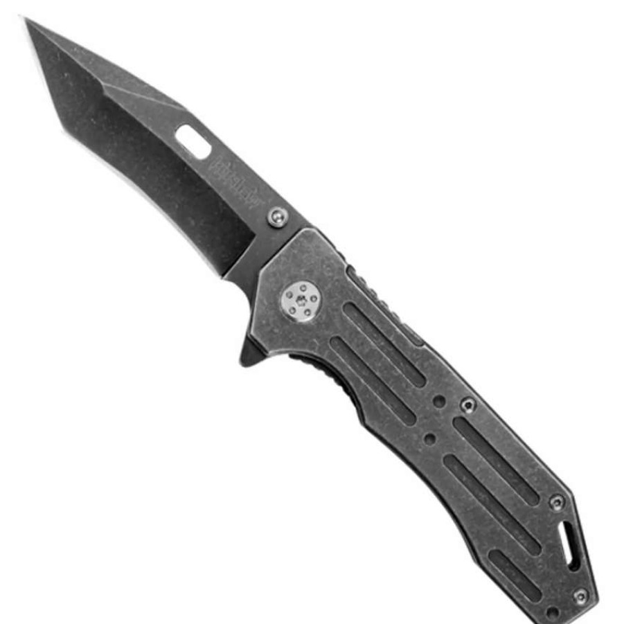 Spring Assisted * | Kershaw Lifter Assist Knife, Blackwash Plain Blade, 1302Bw