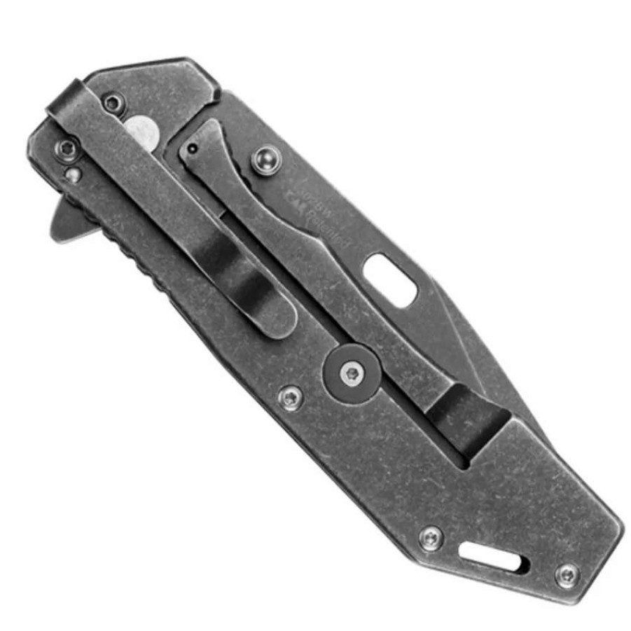 Spring Assisted * | Kershaw Lifter Assist Knife, Blackwash Plain Blade, 1302Bw