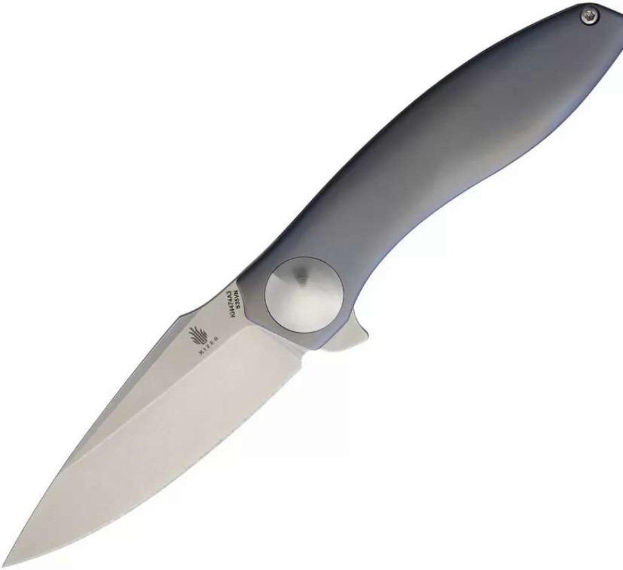 Pocket Knives * | Ki4474A3 Kizer Cutlery Slt Framelock Pocket Knife