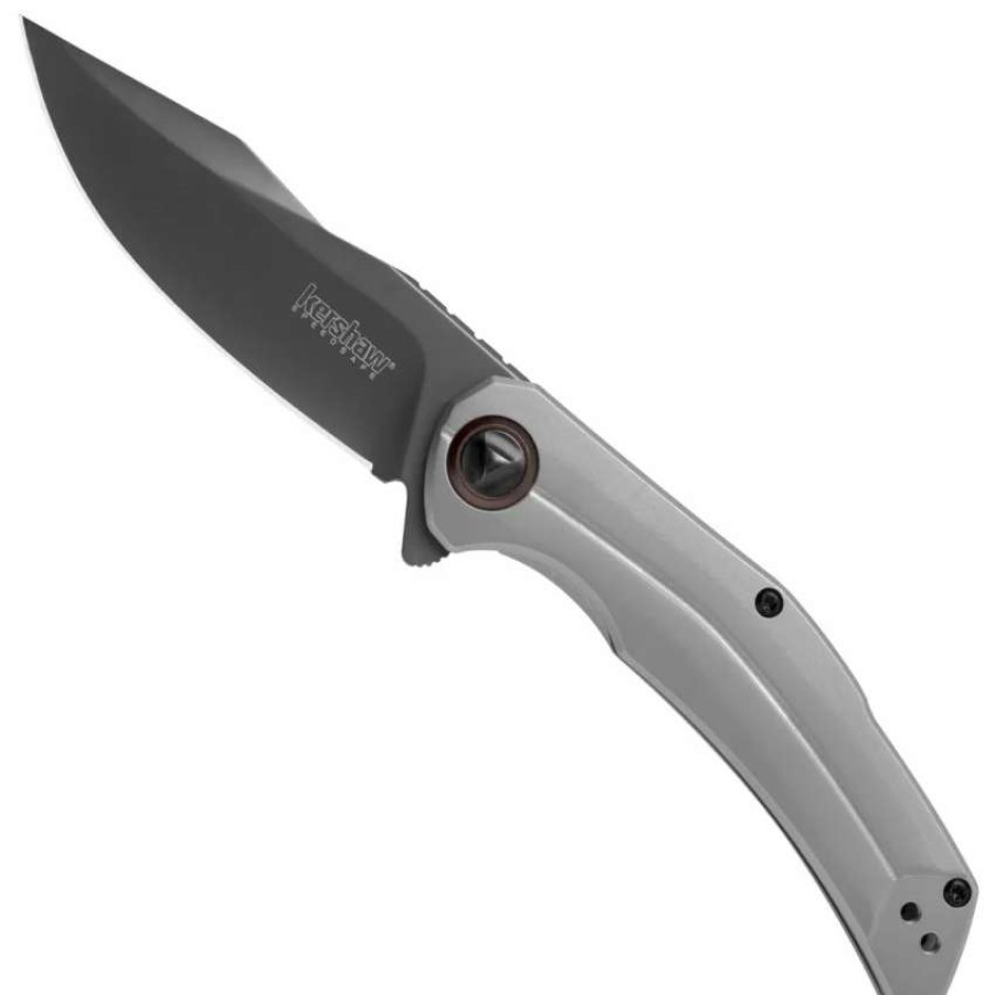 Spring Assisted * | Kershaw Believer Steel Spring Assist Knife, Dark Grey Blade