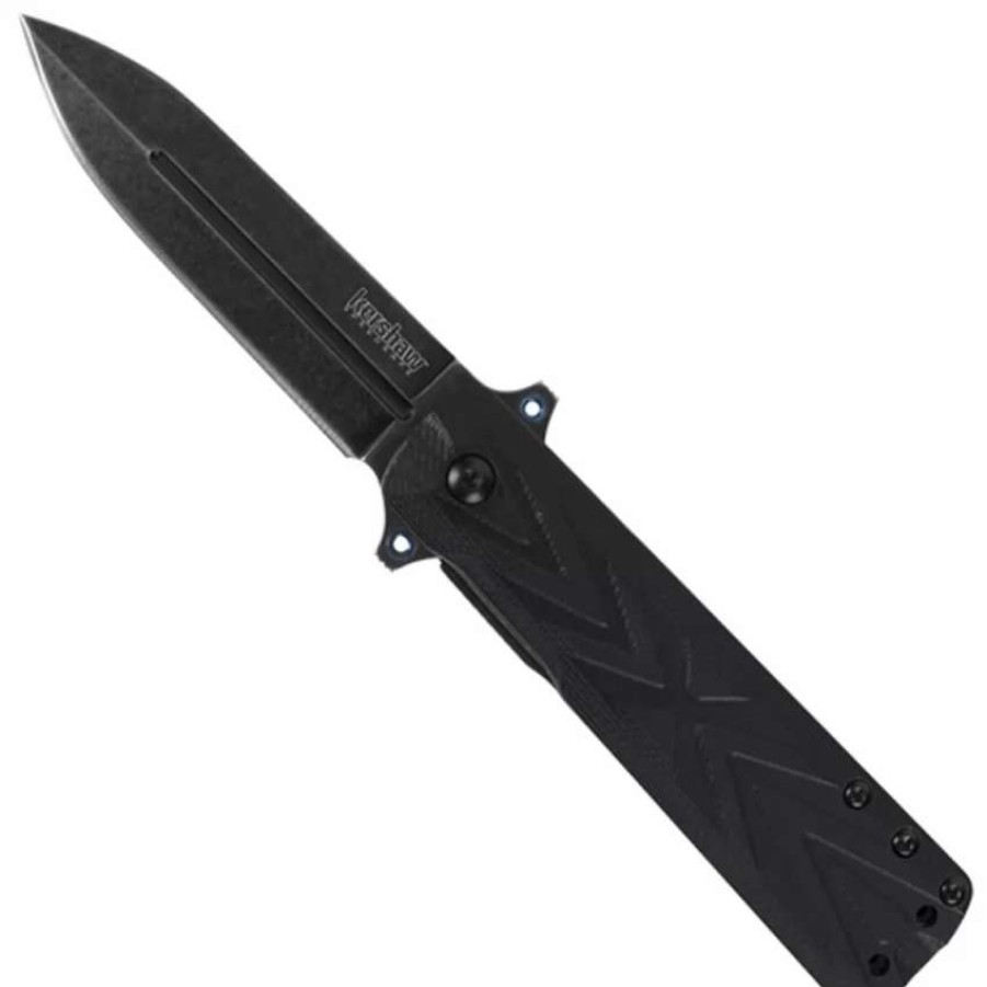 Spring Assisted * | Kershaw 3960 Barstow Spring Assist Knife, Blackwash Blade