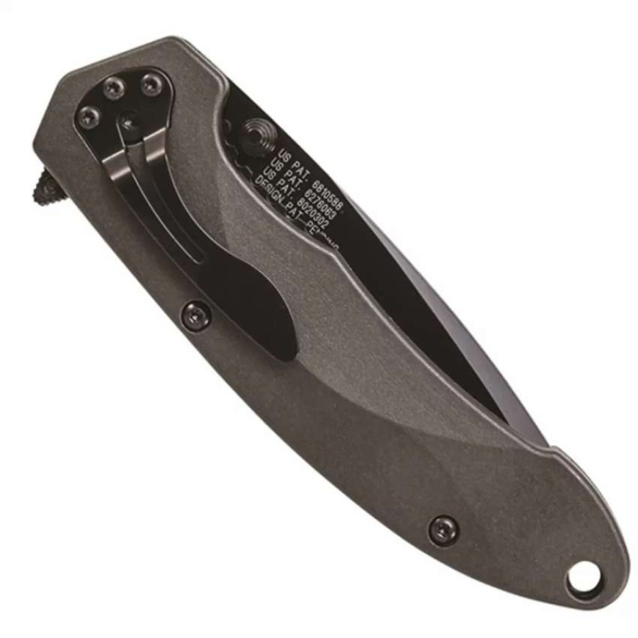 Spring Assisted * | Smith & Wesson 6000Bs Assist Knife, Black Clip Point Combo Blade