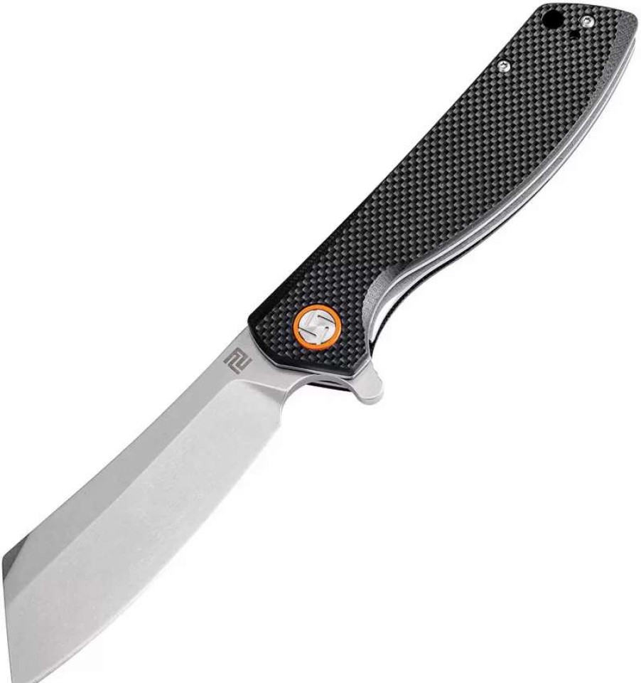 Pocket Knives * | Atz1815Pbkf Artisan Tomahawk Linerlock Pocket Knife Black