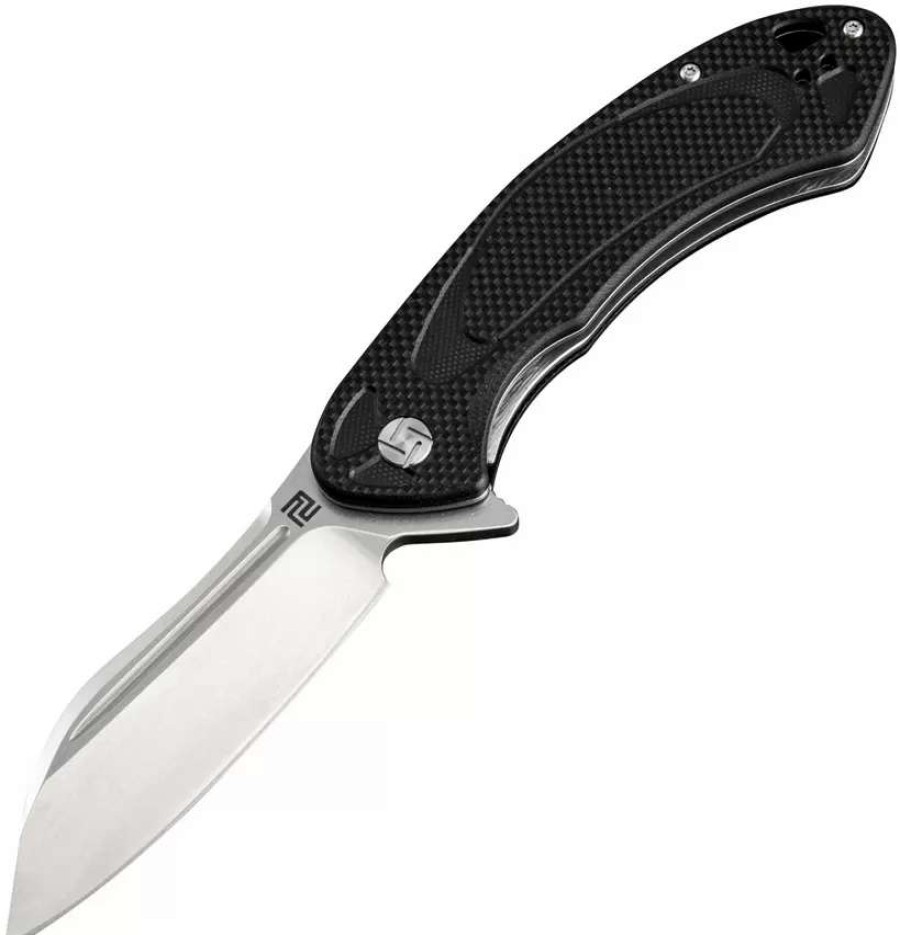 Pocket Knives * | Atz1818Pbkf Artisan Immortal Linerlock Pocket Knife Black D2