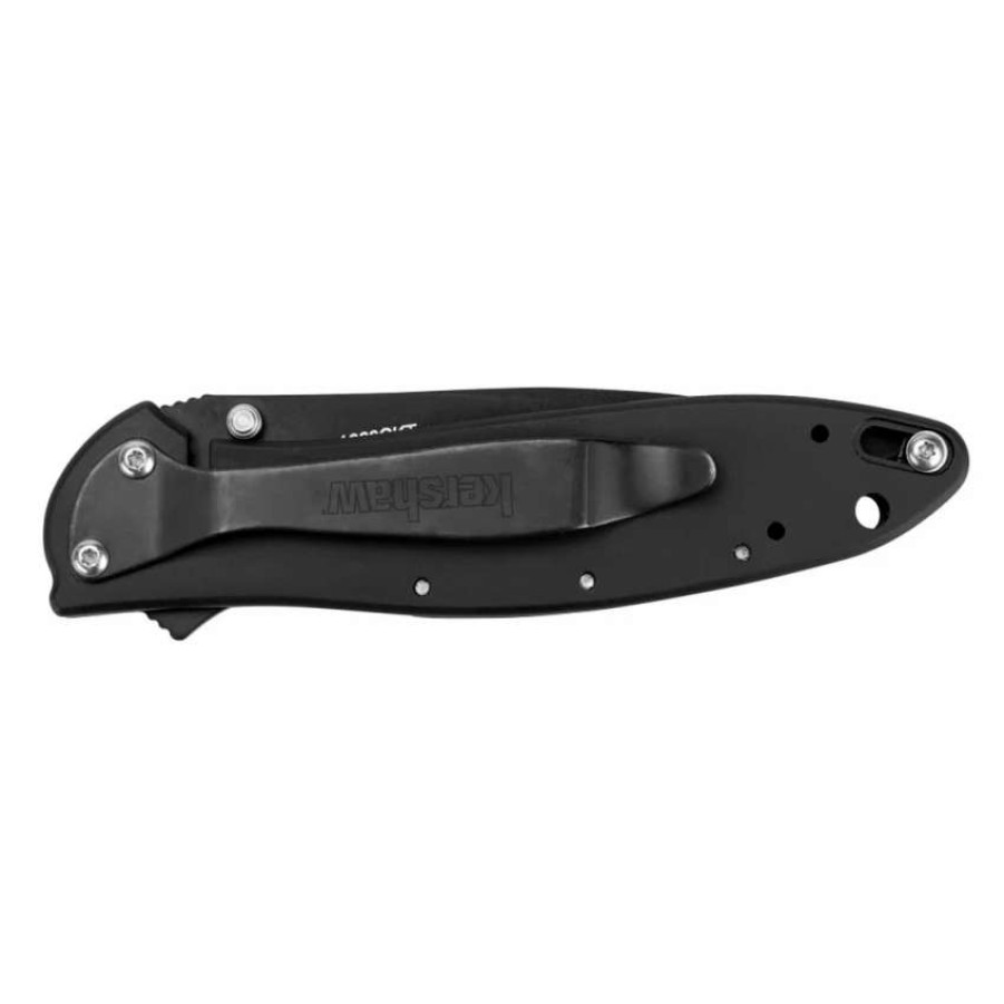 Spring Assisted * | Kershaw Ken Onion Leek Assisted Opener Knife, All Black Finish