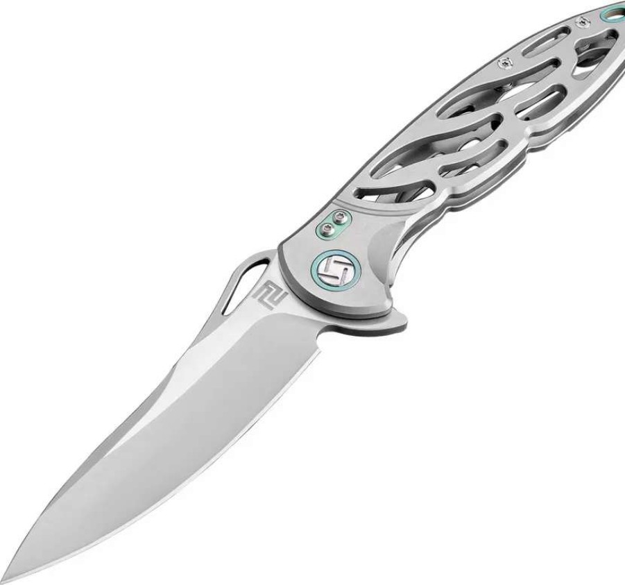 Pocket Knives * | Atz1801Ggym Artisan Dragonfly Framelock Pocket Knife M390