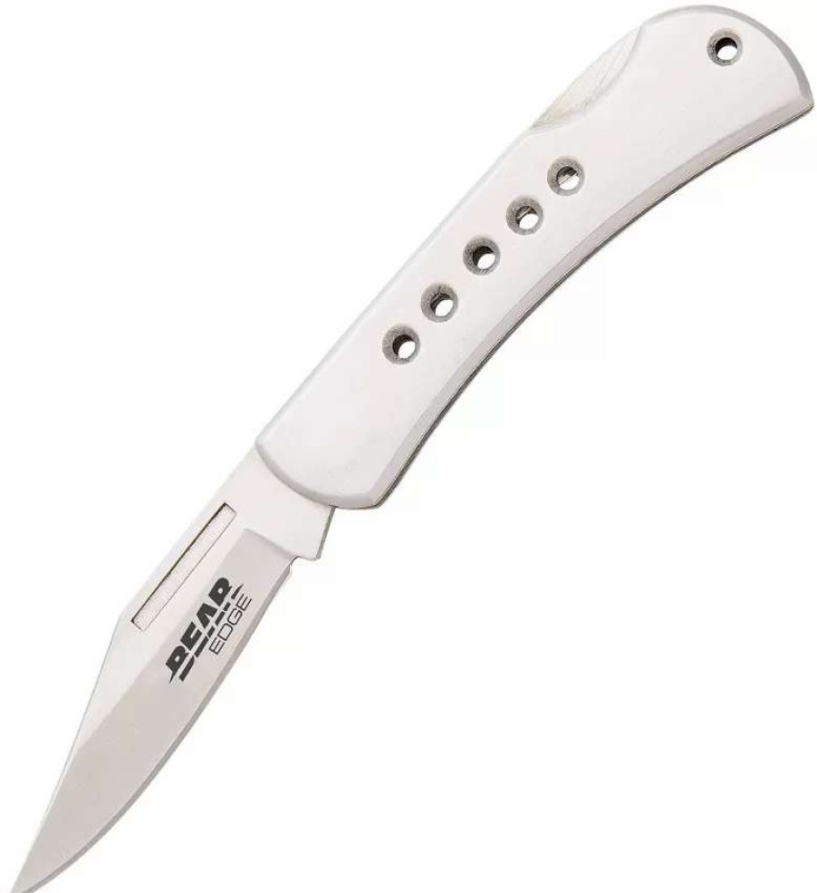 Pocket Knives * | Bc71115 Bear & Son Bear Edge Lockback Pocket Knife Stainless Steel