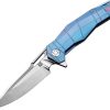 Pocket Knives * | Atz1826Gbus Artisan Pangolin Framelock Pocket Knife Blue