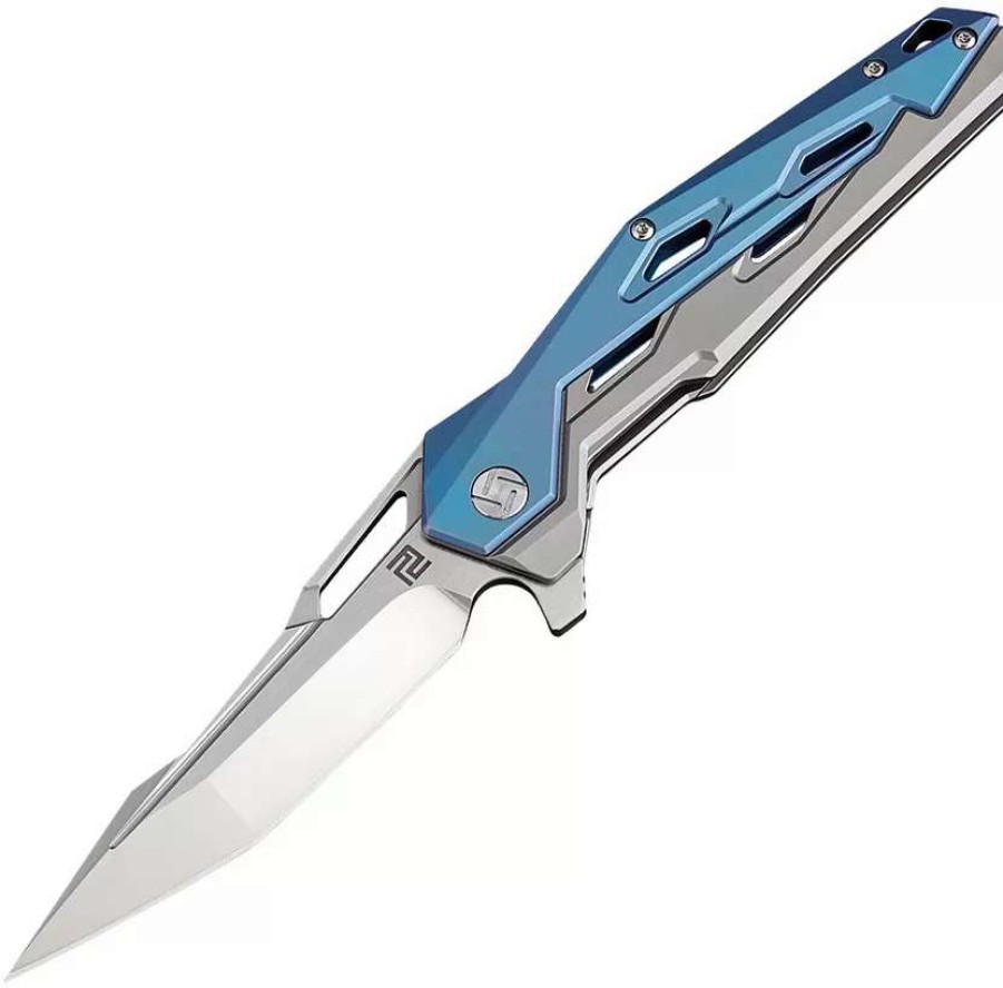 Pocket Knives * | Atz1812Gbus Artisan Interceptor Linerlock Pocket Knife S35Vn