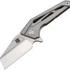 Pocket Knives * | Atz1819Ggys Artisan Ravine Framelock Pocket Knife S35Vn Gray