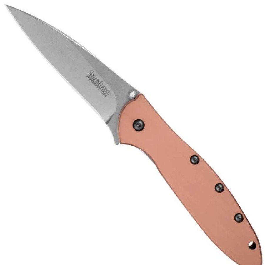 Spring Assisted * | Kershaw Leek Copper Spring Assist Knife, Cpm-154 Blade