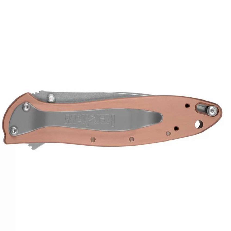 Spring Assisted * | Kershaw Leek Copper Spring Assist Knife, Cpm-154 Blade