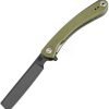 Pocket Knives * | Atz1817Psbgnf Artisan Small Orthodox Linerlock Pocket Knife D2 Green