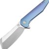 Pocket Knives * | Atz1803Gbum Artisan Osprey Framelock Pocket Knife Blue M390