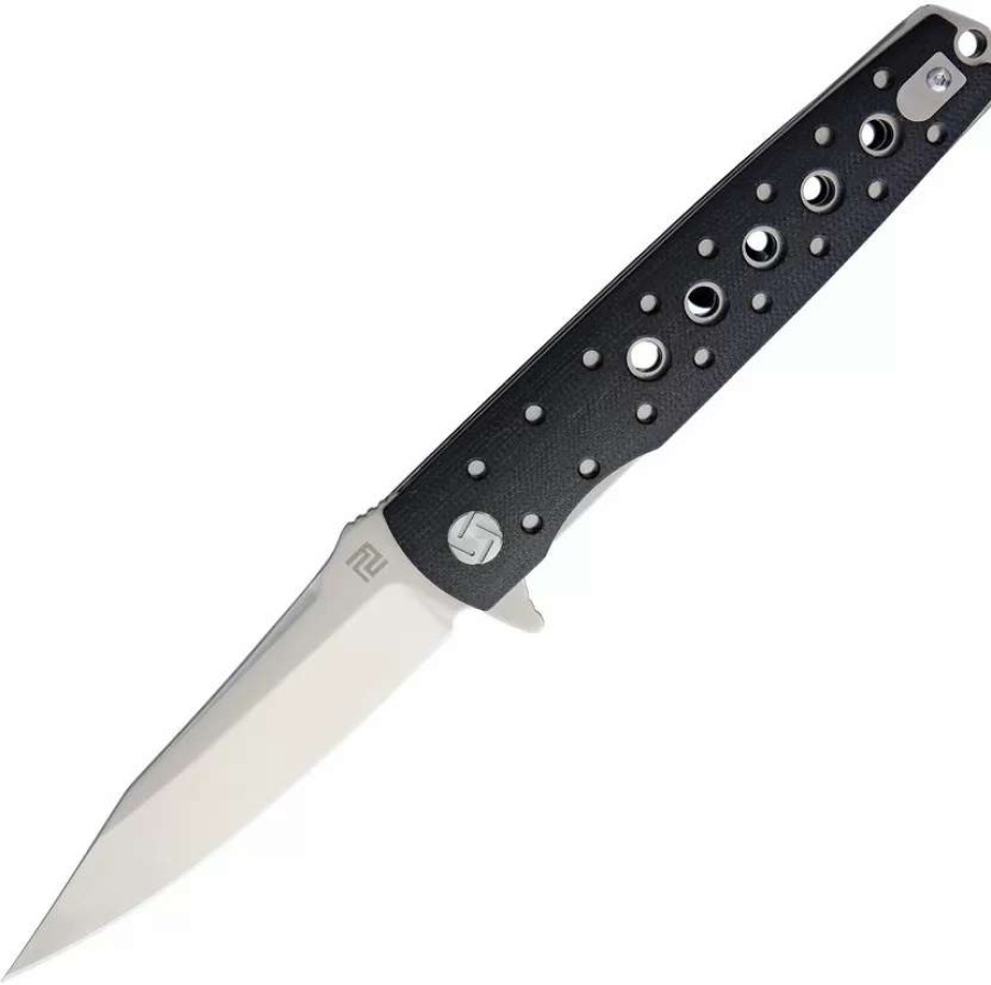 Pocket Knives * | Atz1807Pbk Artisan Virginia Linerlock Pocket Knife D2 Black