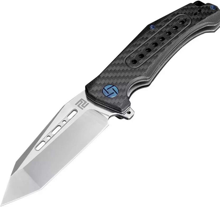 Pocket Knives * | Atz1705Pcf Artisan Jungle Linerlock Pocket Knife Carbon Fiber S35Vn