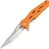 Pocket Knives * | Atz1812Psoe Artisan Interceptor Linerlock Pocket Knife Orange D2