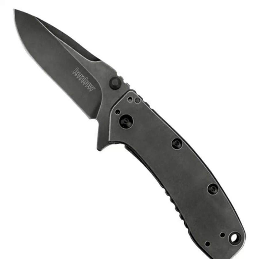 Spring Assisted * | Kershaw Blackwash Cryo Ii Spring Assist Knife, Standard Blade