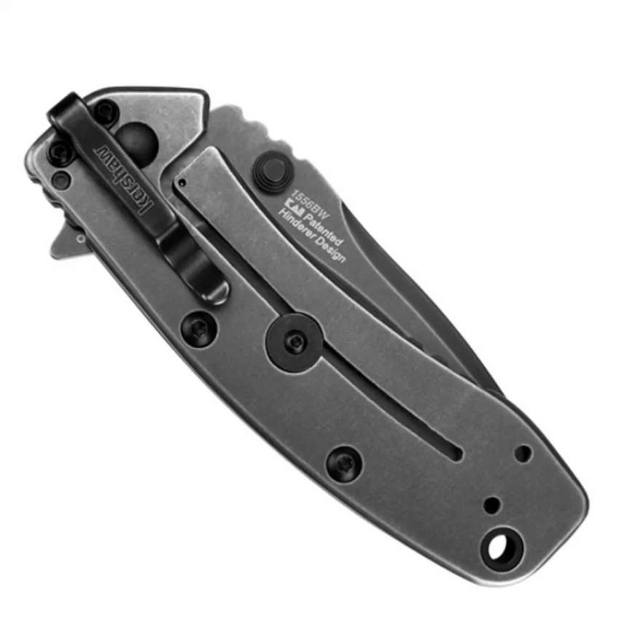 Spring Assisted * | Kershaw Blackwash Cryo Ii Spring Assist Knife, Standard Blade