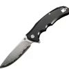 Pocket Knives * | Atz1702Gdbk Artisan Tradition Framelock Pocket Knife Black Damascus