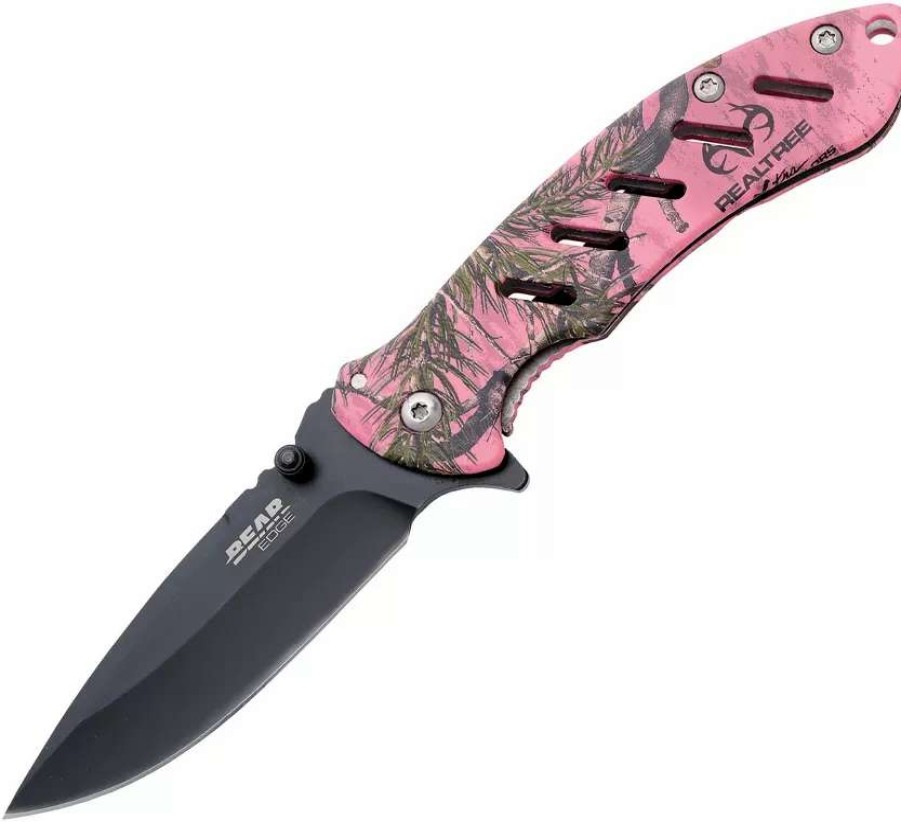 Pocket Knives * | Bc61506 Bear & Son Bear Edge Brisk Framelock Pocket Knife Pink Camo