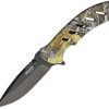 Pocket Knives * | Bc61507 Bear & Son Bear Edge Brisk Framelock Pocket Knife Camo