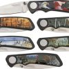 Pocket Knives * | Ah500 American Hunter Wildlife Six Piece Linerlock Pocket Knife Set