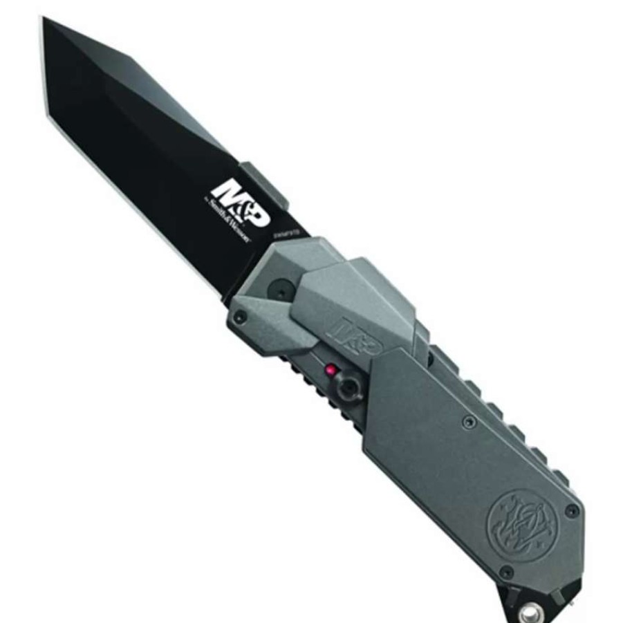 Spring Assisted * | Smith & Wesson Magic Assist Knife, Blacktanto Blade, Swmp9Bt