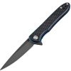 Pocket Knives * | Atz1707Pbbk Artisan Shark Linerlock Pocket Knife Black D2