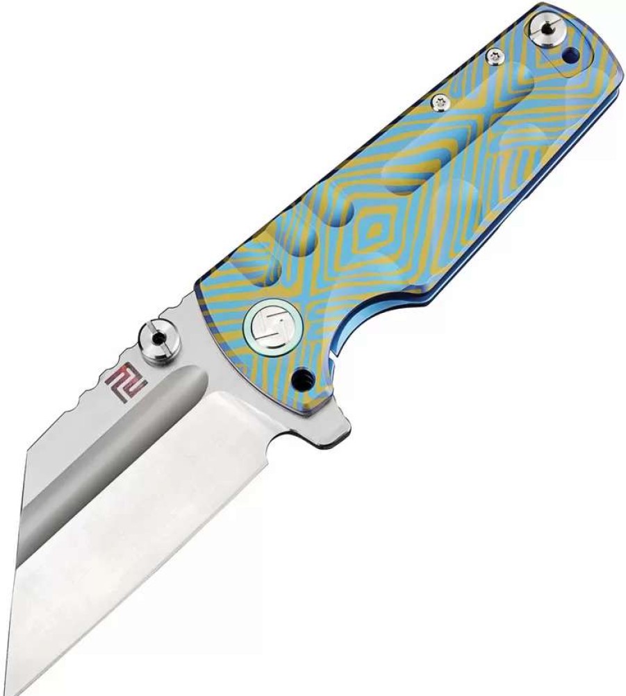 Pocket Knives * | Atz1820Gbu03 Artisan Proponent Framelock Pocket Knife Blue