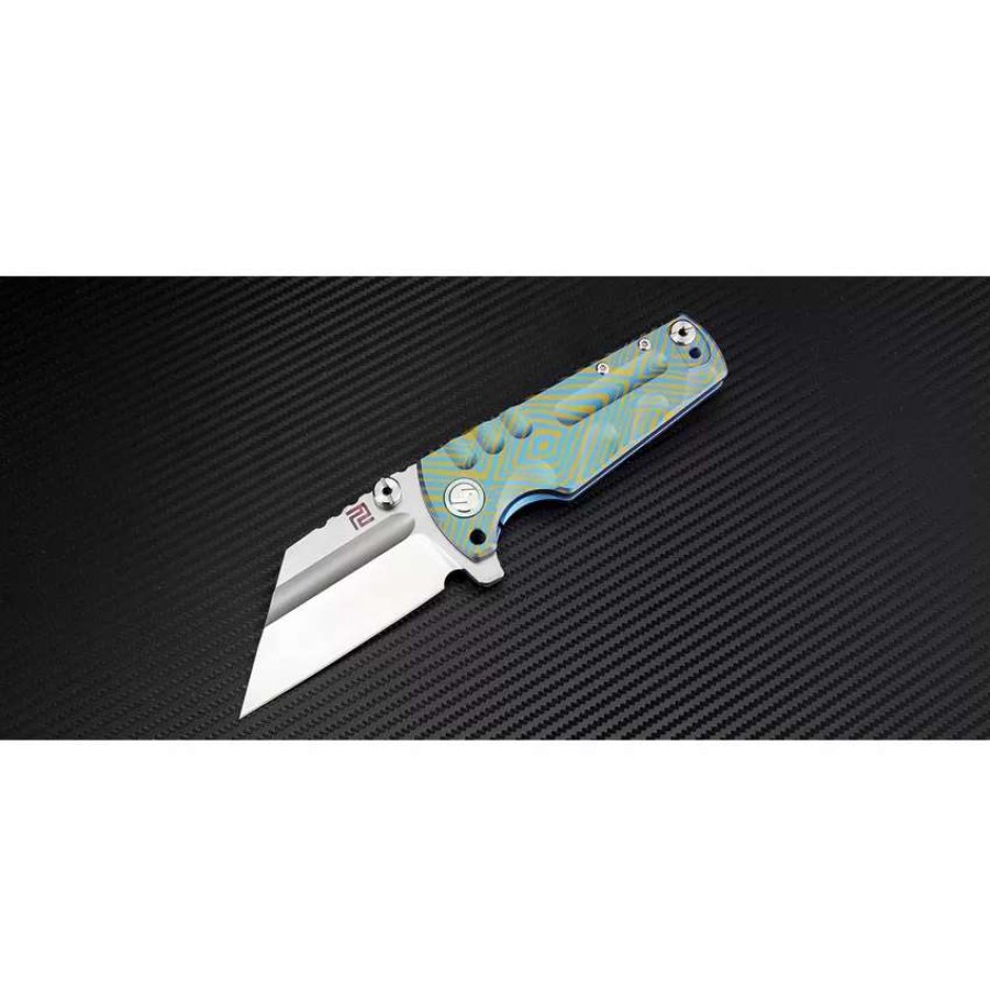 Pocket Knives * | Atz1820Gbu03 Artisan Proponent Framelock Pocket Knife Blue