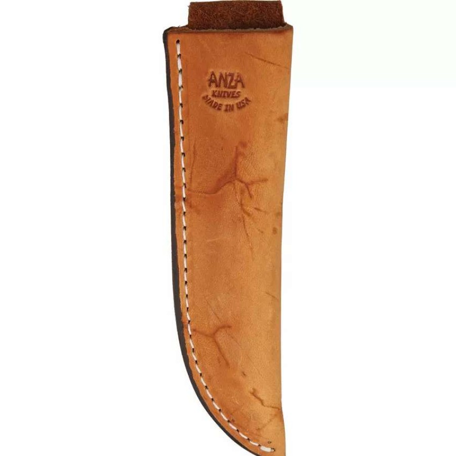 Hunting Knives * | Az709Ajb Anza Fixed Blade Knife Amber Bone