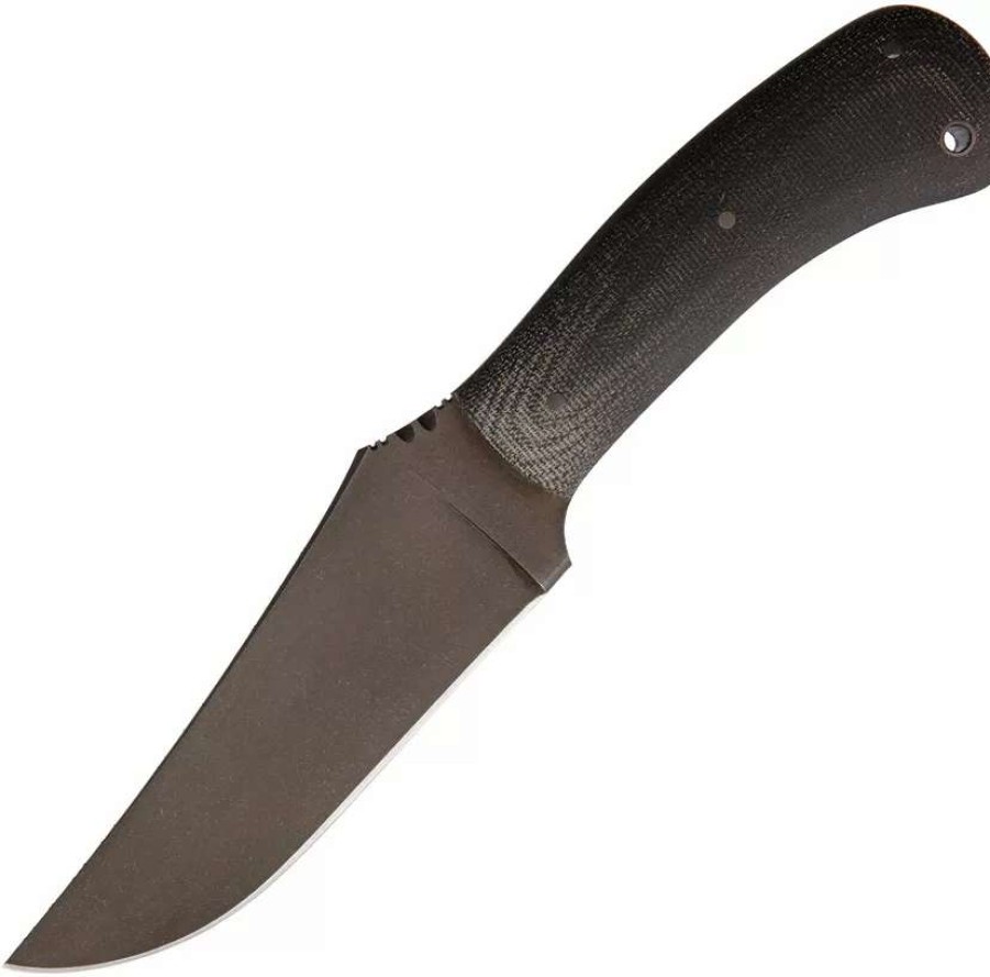 Hunting Knives * | Wk007 Winkler Knives Ii Belt Knife Black Micarta