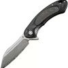 Pocket Knives * | Atz1818Gdbk Artisan Immortal Framelock Pocket Knife Black Damascus