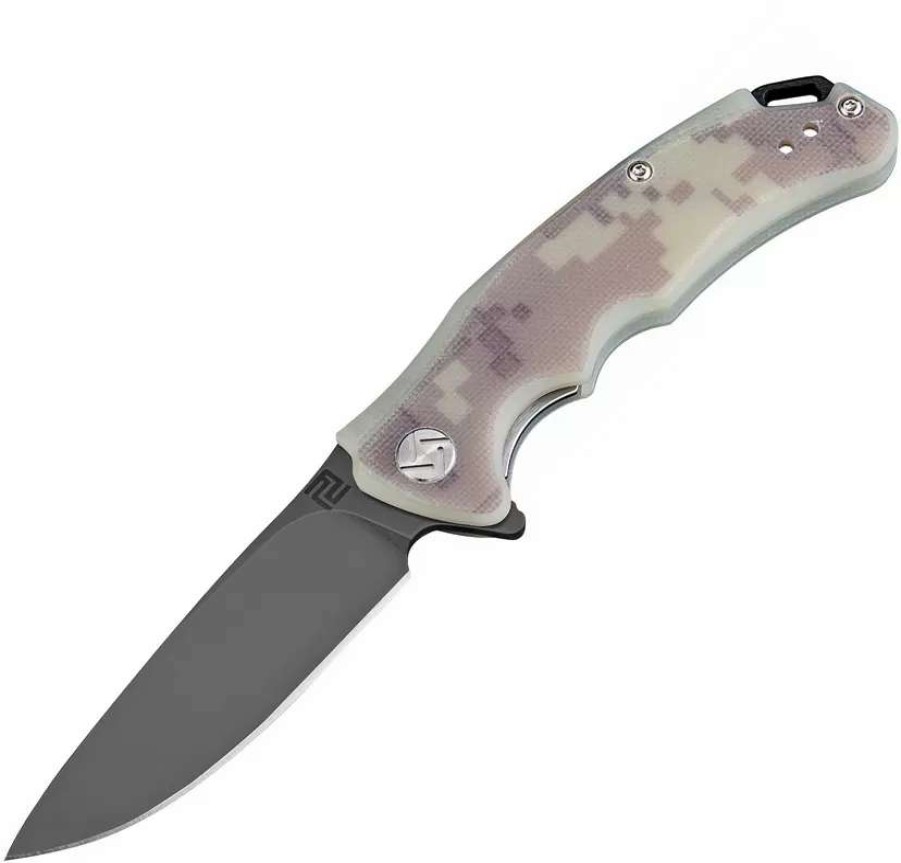 Pocket Knives * | Atz1702Pbcg Artisan Tradition Linerlock Pocket Knife D2 Digital Camo