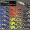 Pocket Knives * | As801Lbks Accusharp Paraforce Lockback Pocket Knife Display