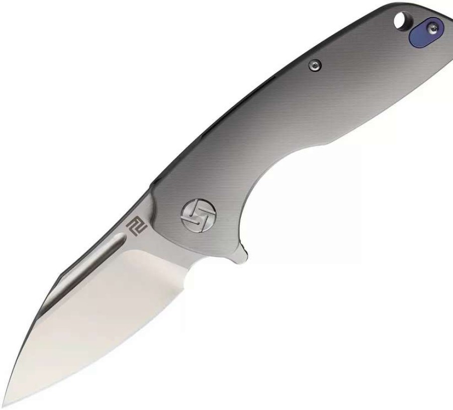 Pocket Knives * | Atz1825Ggys Artisan Wren Framelock Pocket Knife Gray